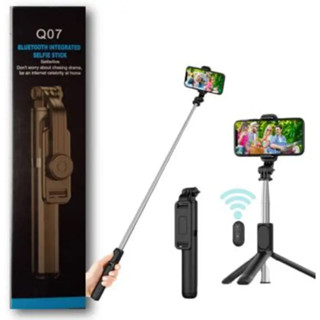 Q07 ไฟLED ไม้เซลฟี่ 3 In 1 Selfie Stick ขาตั้งถ่ายทอดสด มีไฟLED เพิ่มความสว่าง ออกแบบง่าย พกพาสะดวก