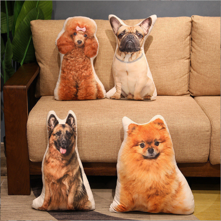 (🇹🇭พร้อมส่ง)ตุ๊กตาแมว ตุ๊กตาหมา หมอนรูปแมว/หมา3D เหมือนตัวจริงเลย 50cm พร้อมส่ง