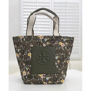 พร้อมส่ง 🔥Sale 5999🔥งาน Shop Tory Burch Printed Nylon Small Tote ผ้าไนล่อนน้ำหนักเบาใส่ของได้เยอะ ลายสวย สะพายโดดเด่น