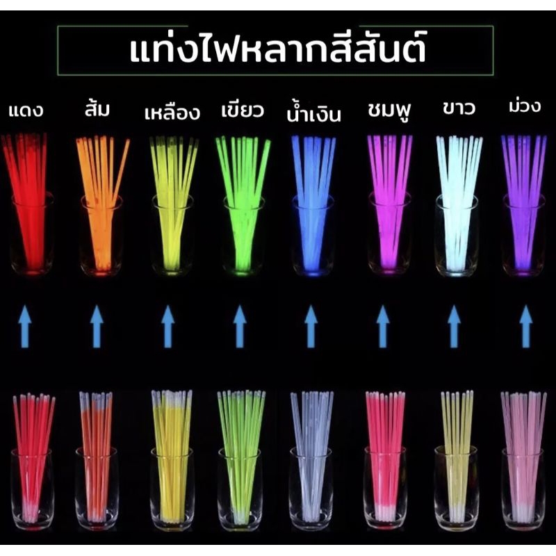 พร้อมส่ง  แท่งเรืองแสง เลือกสีได้ – โปรปัง