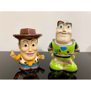 [2ตัว] กระปุกออมสิน Toy Story Woody Buzz Lightyear figure ทอยสตอรี่ วู้ดดี้ บัส ฟิกเกอร์ Coin Bank