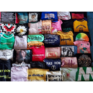 เสื้อยืดแขนสั้นงานจีนนำเข้า รวมแฟชั่นรวมลายการ์ตูนย์90โล