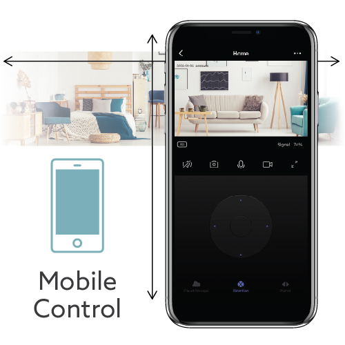 LAMPTAN กล้องวงจรปิด Smart 360° Wifi Camera Quo หมุนได้รอบทิศทาง ควบคุมด้วย Smartphone - รูปที่ 2