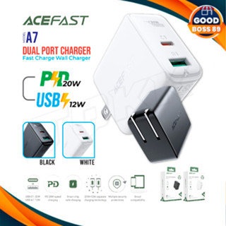 Acefast รุ่น A7 หัวชาร์จ ชาร์จเร็ว Fast Charge Wall Charger A7 PD32W (1xUSB-C+1xUSB-A) US