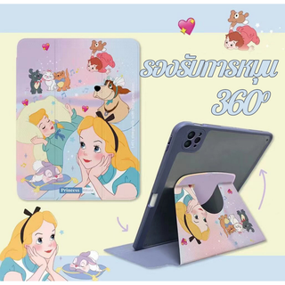 ⚡พร้อมส่ง⚡เคสไอแพด Gen9 Air5 10.9 Alice Princess 360°อะคริลิค ช่องใส่ปากกาขวา อลิซ เคส ipad Pro 11 air4 air3 Pro 10.5