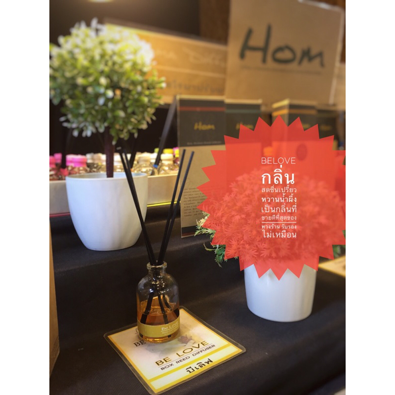 BELOVE(บีเลิฟ)ก้านไม้หอมปรับอากาศ 👌หอมหอม👌🔥 หอมจริง🔥ทนจริง☀️☀️☀️จาก....Homaroma..