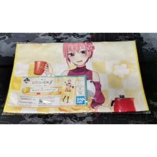 [ของแท้] ผ้าขนหนูขนาดใหญ่ ลิขสิทธิ์แท้ - Ichika Nakano - เจ้าสาวผมเป็นแฝดห้า (Ichiban Kuji)