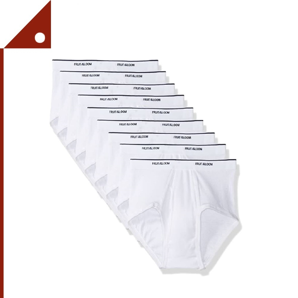 Fruit of the Loom : FOLMBW-S* กางเกงในชาย Men's Tag-Free Cotton Briefs Small,  9-pk