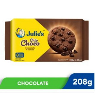 Julies Choco Chocolate Chip Cookies คุกกี้ผสมช็อกโกแลตชิพ 208g