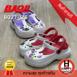 🚚ส่งเร็ว🚛ส่งด่วน👟สินค้าใหม่✨รองเท้าโฟมหุ้มหัวหญิง BAOJI รุ่น B037-125 FUN EVERY DAY