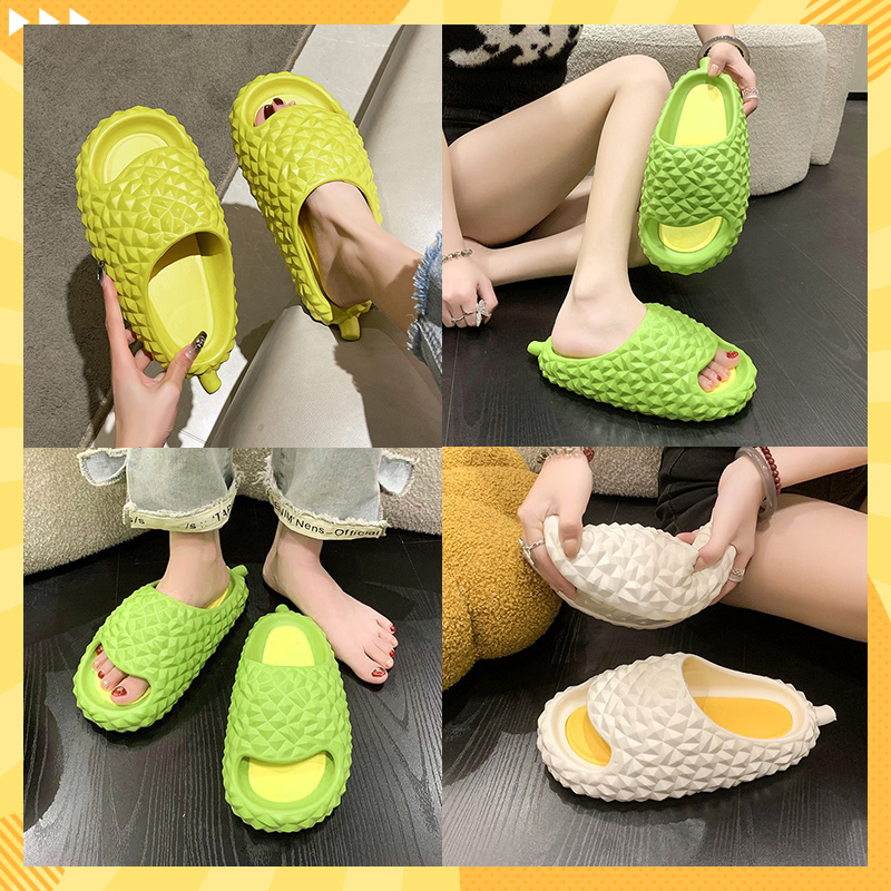 Jukoy สุดฮิต💮รองเท้าแตะผู้หญิง🪅เห็นแล้วนึกว่าทุเรียน มาแรงสุดดด สวยสุดในยุค