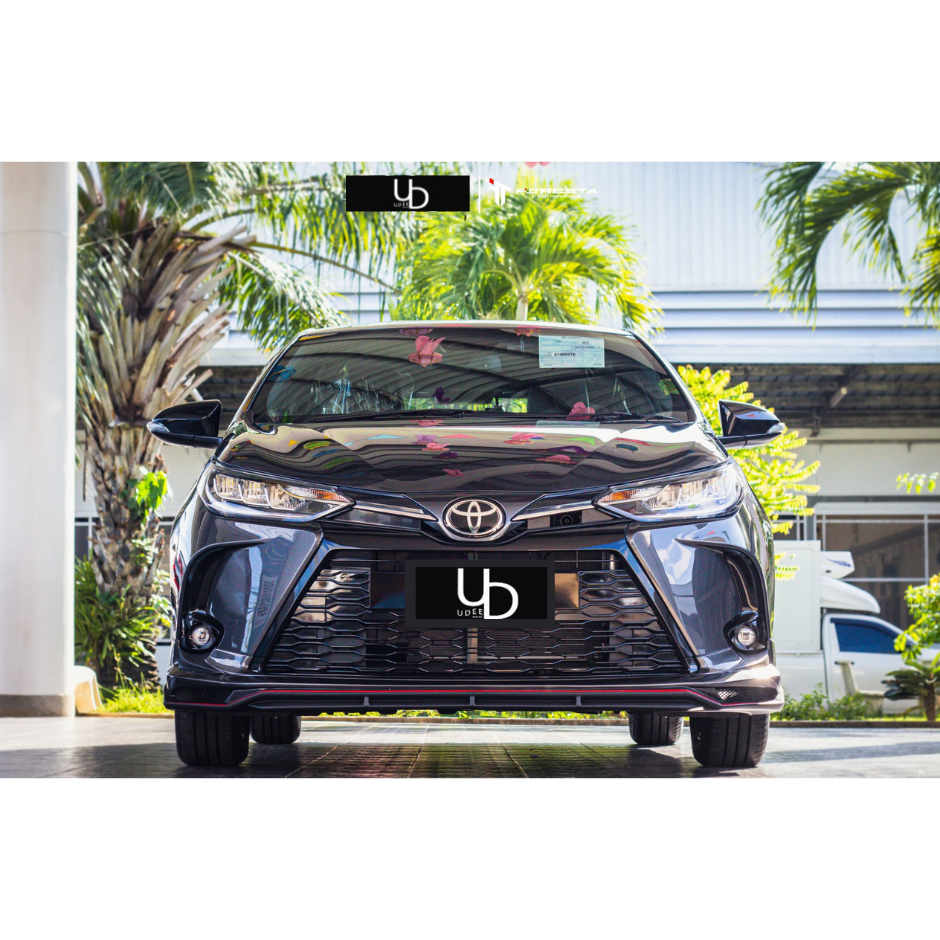 สเกิร์ตชิ้นหน้า/หลัง สเกิร์ตชิ้นข้างซ้าย/ขวา สปอยเลอร์ TOYOTA YARIS HB FORESTA 2020🏁(สินค้าขายแยกชิ้น)