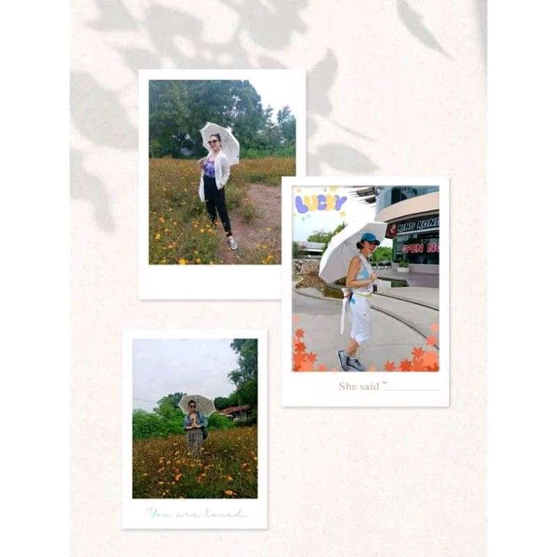 ร่มยาว 22นิ้ว(ด้ามพลาสติกลายไม้โค้ง)ผ้าไทเวกดูปองค์ รูปที่ 7