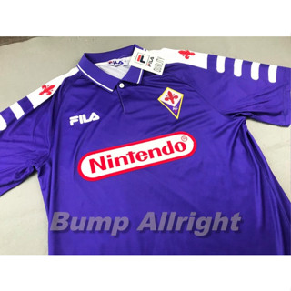 Retro : เสื้อฟุตบอลย้อนยุค Vintage ฟิออเรนติน่า Fiorentina 1999 Nintendo +9  BATISTUTA, เสื้อเปล่า !!