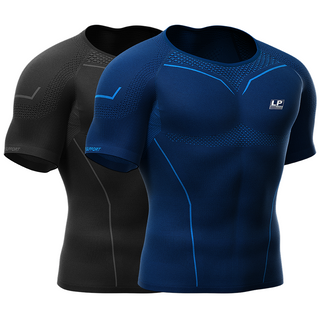 LP SUPPORT ARM2301Z ผู้ชาย เสื้อรัดกล้ามเนื้อ ที่รัดกล้ามเนื้อ AIR COMPRESSION SHORT SLEEVE TOP