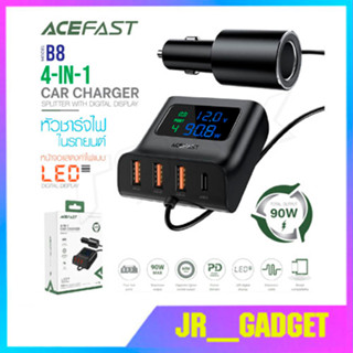 ACEFAST รุ่น B8 หัวชาร์จ ที่ชาร์จในรถ ชาร์จเร็วFast Charge Car HUB Charger B8 (3xUSB-A+1xUSB-C)