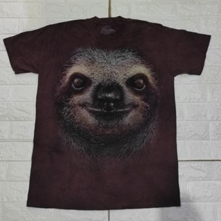 เสื้อยืดมัดย้อม The mountain ลาย Sloth big face  ลิขสิทธิ์แท้