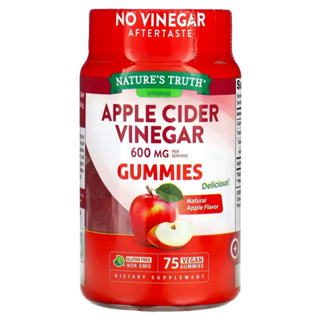 ✅พร้อมส่ง/ของแท้💯✅Nature’s Truth Apple Cider Vinegar Organic 75เม็ด