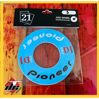 สีฟ้า ลาย pioneer dj Size " S " สติกเกอร์ในSkin jog wheel protective film Pioneer dj สีฟ้า ลายpioneer dj DDJ-SB DDJ-SB2