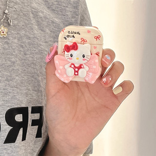 เคสแอร์พอด 3 Case Airpods 3 pro2 case แฟชั่นการ์ตูนน่ารัก สามมิติ KTแมว เคส Airpod 3 pro2 case เคส Airpod 1 gen2 case