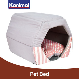 Kanimal Pet Bed ที่นอนสุนัข ที่นอนแมว รุ่น Day Bed พับได้ 3 แบบ (ซักได้) สำหรับสุนัขและแมว Size M ขนาด 38x33 ซม.