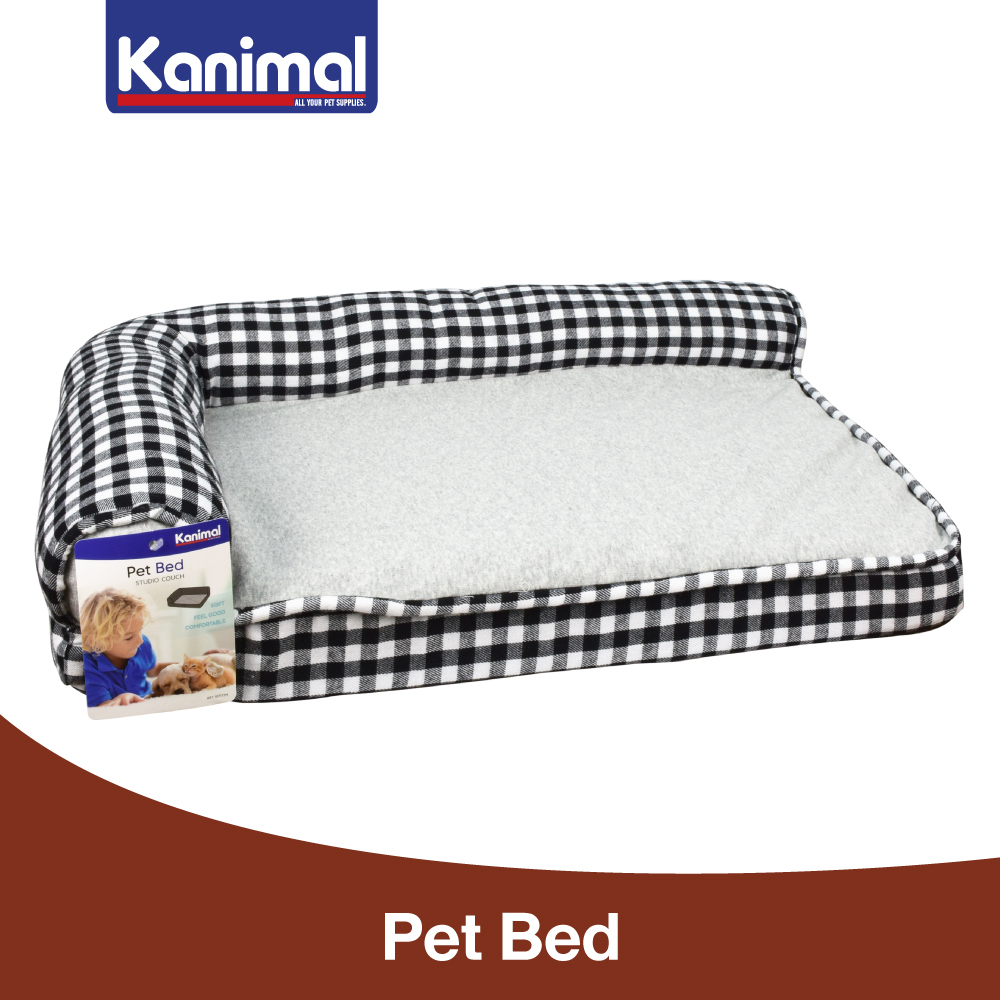 [107177M] Kanimal Pet Bed ที่นอนสุนัข ที่นอนแมว รุ่น Studio Couch โซฟานุ่ม สำหรับสุนัขและแมว Size M ขนาด 65x45 ซม.