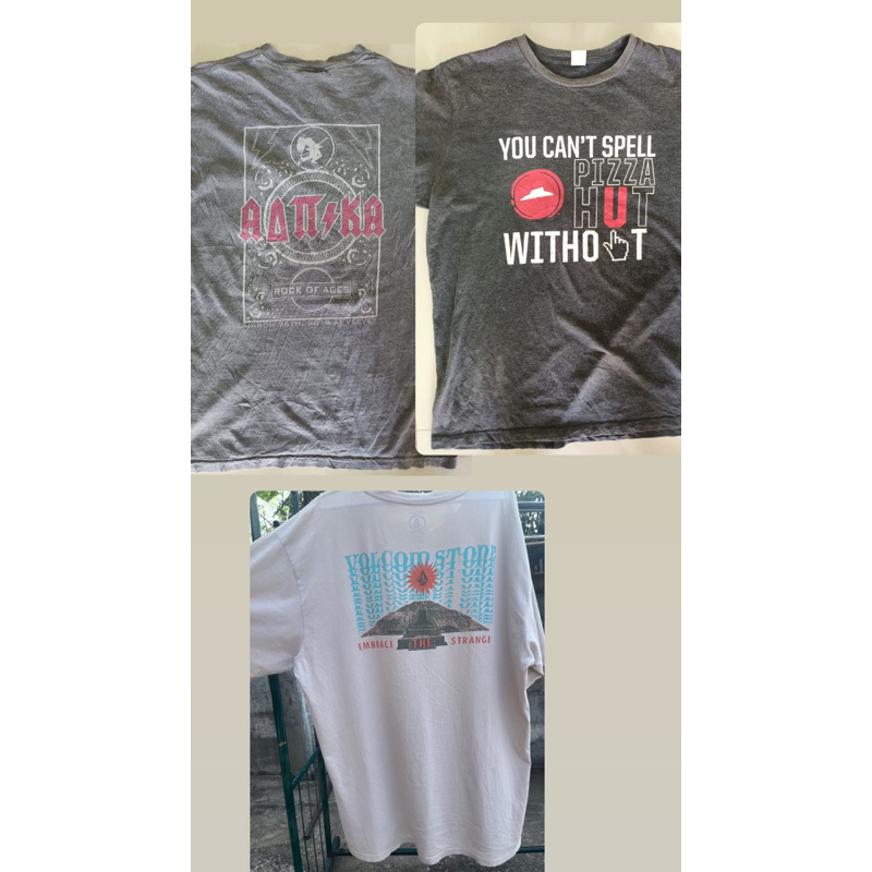 เสื้อ(pizza hut,valcom) size M,L,2XL