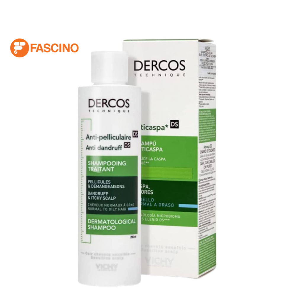 Vichy Dercos Anti-Pelliculaire Shampoo แชมพูสูตรขจัดรังแค (200ml.)