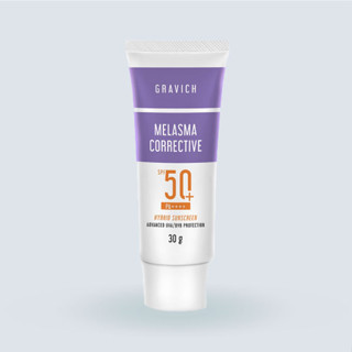 Gravich Melasma Corrective Hybrid Sunscreen SPF50+ PA++++ 30 gครีมกันแดดสูตรไฮบริด ป้องกันแสงแดด พร้อมลดการเกิดฝ้า กระ