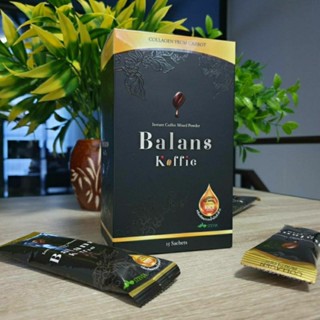 กาแฟสมุนไพร บาลานซ์ คอฟฟี่ Balans Koffie 1 กล่อง สูตรฟื้นฟูสุขภาพ ลดความดัน เบาหวาน มีบริการเก็บปลายทาง