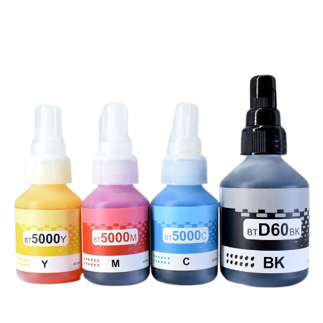 หมึก BROTHER พรีเมี่ยม 💯% nobox(48.8ML) BT D60BK,BT5000Y,BT5000M,BT5000C