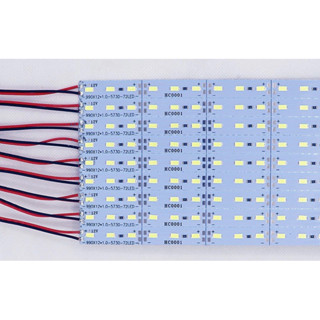 ขั้นต่ำ 10ชิ้น)แผ่นไฟอลูมิเนียม 12v ยกแผ่น 1แผ่นมี10ชิ้น 1เส้นมี 144LED ไฟรถยนต์