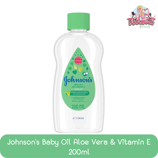 Johnsons Baby Oil Aloe Vera And Vitamin E 200ml.จอห์นสัน เบบี้ ออยล์ อโลเวร่า แอนด์ วิตามินอี 200มล.