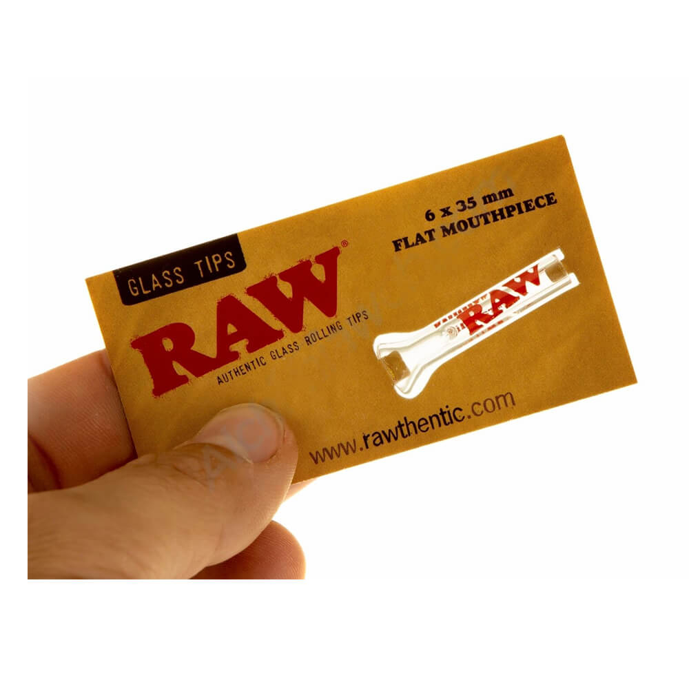 งานแก้ว420 RAW (ของแท้)  Glass Rolling Tips + Container ที่เก็บพลาสติกทุกชิ้น