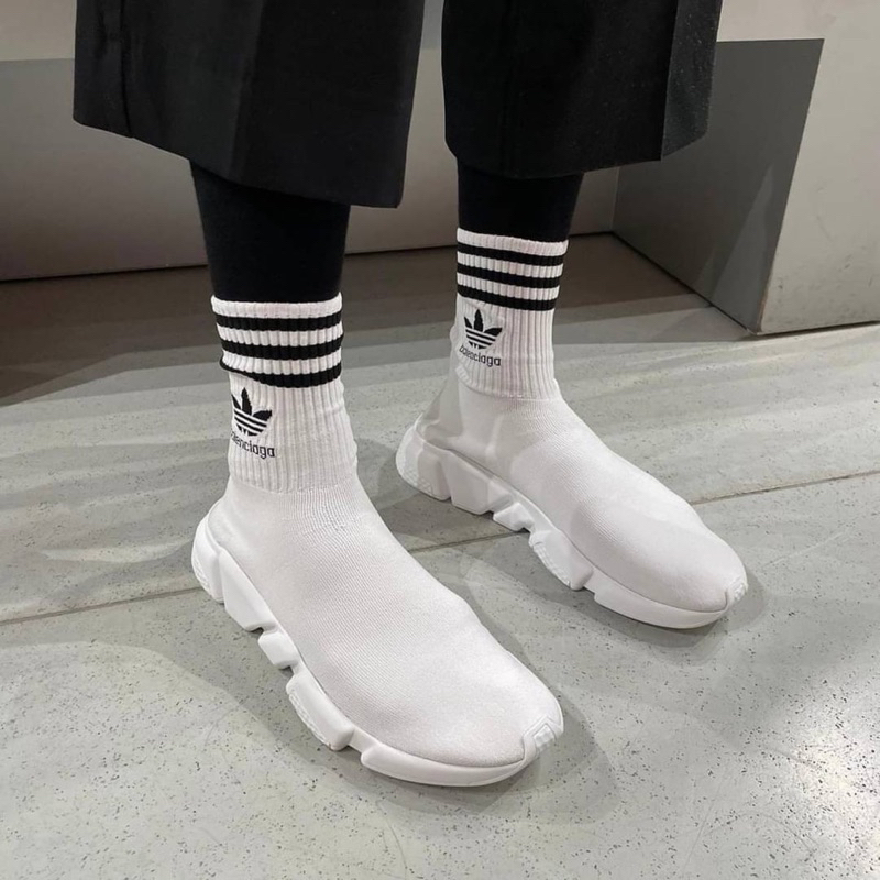 รองเท้าผู้หญิง/ผู้ชาย Balenciaga x adidas speed sneaker  งานดีสุด