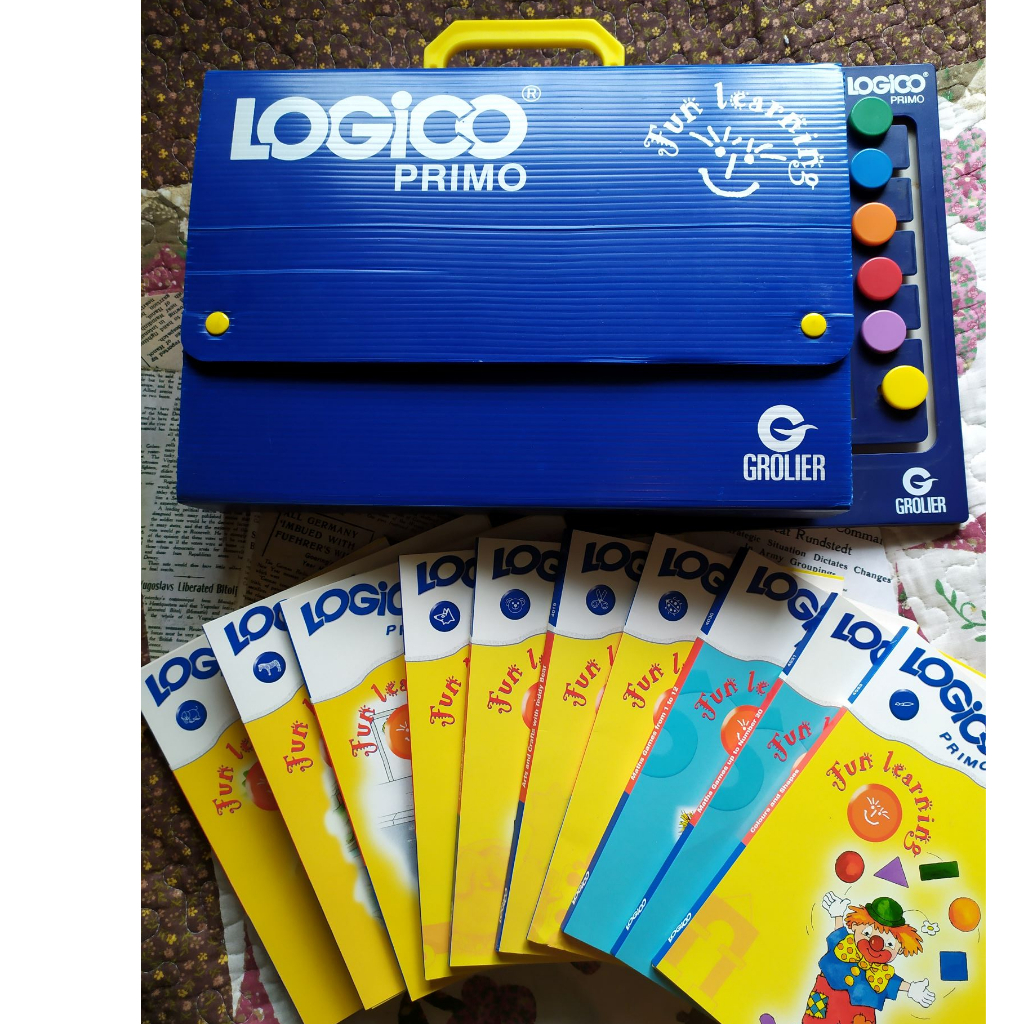 LOGICO Primo เกมอัจฉริยะเสริมทักษะ ชุด 10 เล่ม ของแท้ ของ Grolier (มือสอง สภาพใหม่)