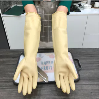 ถุงมือยางแบบยาว อเนกประสงค์ 45CM กันน้ำ มีให้เลือก 3 ขนาด