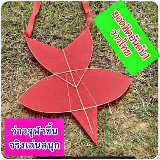 ว่าวจุฬาผ้าร่มอย่างดี พร้อมหางผ้าร่ม สูตรใหม่ขึ้นง่าย สู้ลมแรงดีมาก👉#ขึ้นจริงได้🤩แก้บนได้🙏แถมเชือก1ม้วน