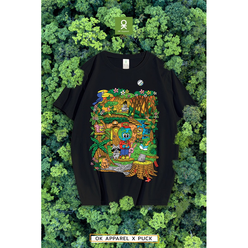 OK Apparelเสื้อยืดคอกลม ลาย World โอเวอร์ไซส์ เนื้อผ้านำเข้าUSA เจ้าเดียวที่นี่!! ⚡️พร้อมส่ง⚡️