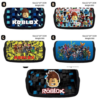 พร้อมส่ง กระเป๋าดินสอ ROBLOX Minecraft ลายสุดฮิต กระเป๋าใส่เครื่องเขียน ใบใหญ่ 2ช่อง กล่องดินสอ