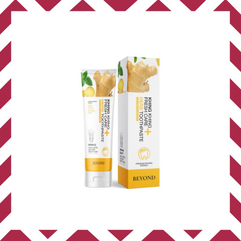 ยาสีฟันขิงขิง  ยาสีฟันขิงขิง Khing Khing Whitening Fresh Care Herb