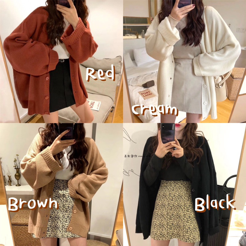 conycolours | new cardigan เสื้อคลุมกันหนาวไหมพรมสีพื้น
