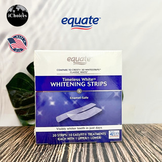 [Equate] Timeless White Whitening Strips Enamel-Safe 20 Whitening Strips 10 Treatments  แผ่นฟอกฟันขาว ขจัดคราบเหลือง