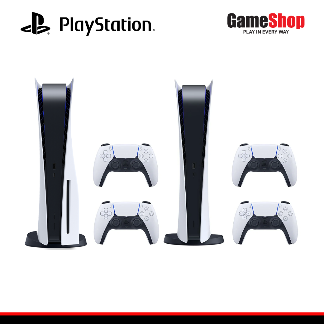 [ศูนย์ไทย] PlayStation 5 : Console - Two DualSense  Wireless Controllers Bundle - เครื่องเกมคอนโซล Console - Two DualSe