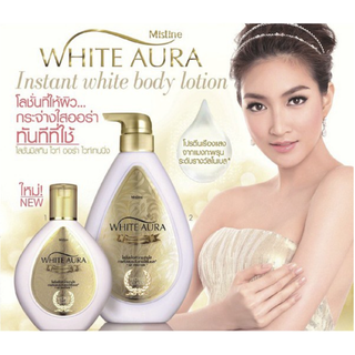 มิสทิน ไวท์ ออร่า ไวท์เทนนิ่ง โลชั่น 200 มล. Mistine White Aura Whitening Lotion 200 ml.