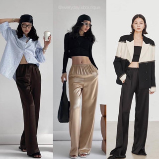 Comfy satin trouser 📸🔥(380฿ฟรีส่ง) อากาศร้อนๆแบบนี้ ควรหาอะไรที่ใส่สบายๆใส่นะคะสาวววว  แนะนำตัวนี้เลยค่าาา vibe