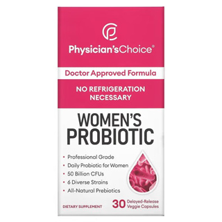 Physicians Choice, Womens Probiotic, 50 Billion CFUs, 30 Delayed-Release Veggie Capsules