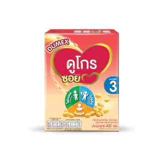 Dumex Dugro นมถั่วเหลือง กลิ่นวานิลลา ดูโกร ซอย ขนาด 400 กรัม (สูตร 3)