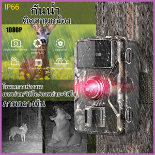 กล้องล่าสัตว์ กล้องเทรลเวอร์ชั่นกลางคืน 16MP 1080P Ip65 กับดักภาพถ่ายสัตว์ป่า GSM mms 0.3s กล้องล่าสัตว์ทริกเกอร์