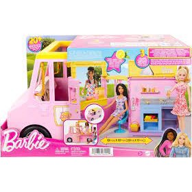 Barbie Lemonade Truck Playset 2023 บาร์บี้ ชุดรถทรัคขายน้ำมะนาว รุ่น HPL71